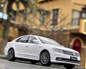 1:32 Scale White Passat Magotan Diecast Model Car, Working Lights, Sound, Custom Plate