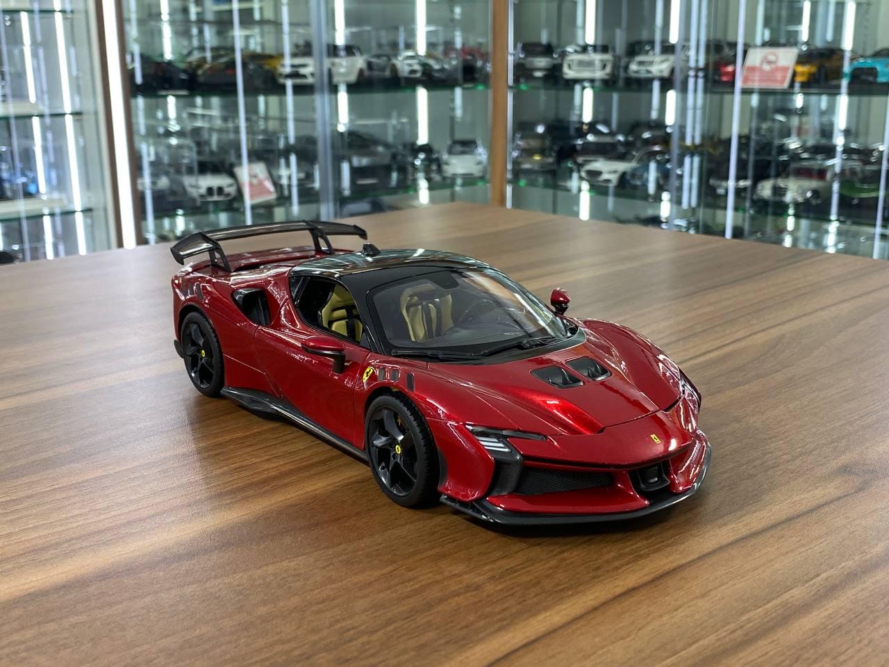 Bburago Ferrari SF90 XX Stradale 1/18 Dark Red Diecast Model Car