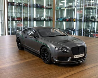 1:18 GT Spirit Bentley Continental GT3-R 2015 Resin Model Matt Grey | Bentley Collectible | Custom License Plate | Gift for Car Lovers