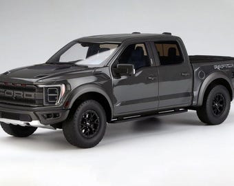 Ford F-150 Raptor 1:18 GT Spirit Resin Model, Lead Foot Gray, Custom Plate