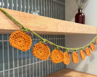 Crochet Pumpkin Garland Pattern: Fall Decor (PDF Pattern)
