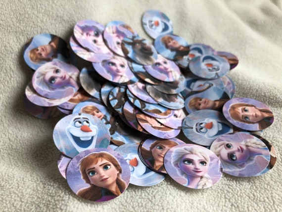 Frozen Two Confetti Party - 100 Pieces 1 Inch Round - Baby Shower or Birthday Confetti Frozen Elsa Party Confetti Decoration Il_570xn