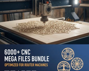 6000+ CNC MEGA files for router machines, Biggest Cnc Router STL Pack, cnc Router Multiple categories, Cnc router files, cnc files