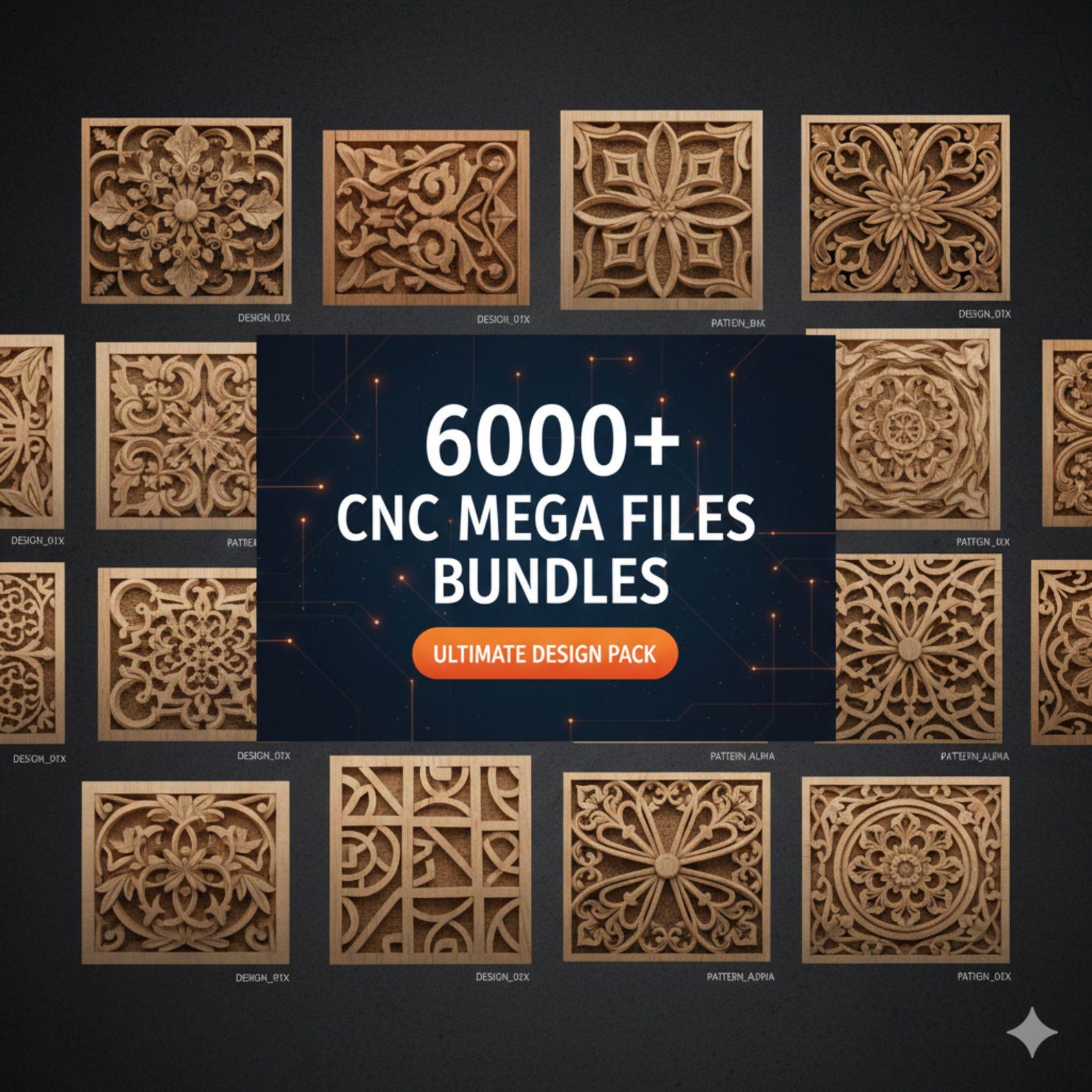6000+ CNC MEGA Files for Router Machines, Biggest Cnc Router STL Pack ...