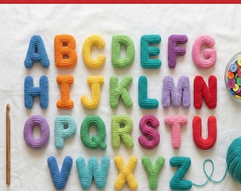 Crochet Alphabet Pattern | ABC Amigurumi, Digital Download,Letters and Numbers Pattern Bundle, PDF Crochet,