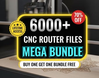 6000+ CNC MEGA-Dateien für Fräsmaschinen, größter Cnc-Fräser STL Pack, Cnc-Fräser mehrere Kategorien, Cnc-Fräser-Dateien, Cnc-Dateien