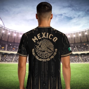 Mexican Aztec Soccer Jersey for Men, Mexico Football Jersey, Great Soccer Gift for Fans and Players, Game Day Outfit Idea image 8