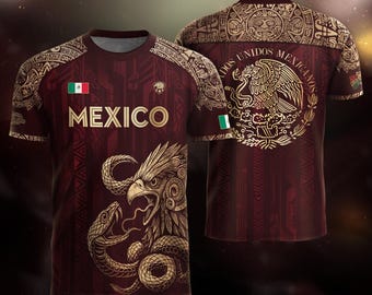 Mexican Aztec Soccer Jersey for Men, Mexico Football Jersey, Great Soccer Gift for Fans and Players, Game Day Outfit Idea