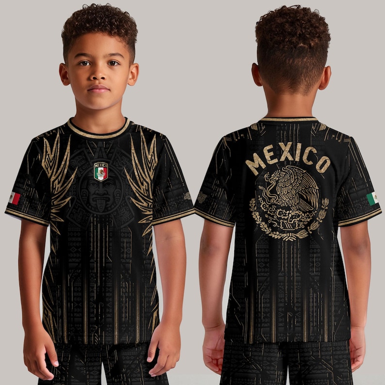 Mexican Aztec Soccer Jersey for Men, Mexico Football Jersey, Great Soccer Gift for Fans and Players, Game Day Outfit Idea image 9