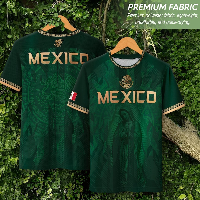 Mexican Aztec Soccer Jersey for Men, Mexico Football Jersey, Tribal ...