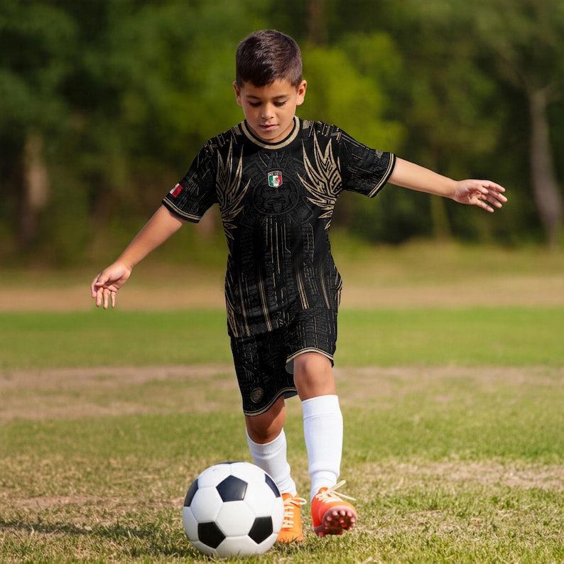 Mexican Aztec Soccer Jersey for Men, Mexico Football Jersey, Great Soccer Gift for Fans and Players, Game Day Outfit Idea image 6