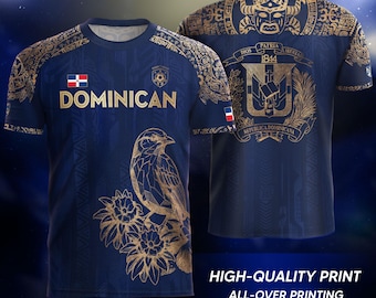 Dominikanische Fußball Trikot, Dominikanische Flagge Shirts, Latein Karibik Fußball Trikot, Dominicana Shirt Herren 2026, Fußball Geschenk für Fans & Spieler