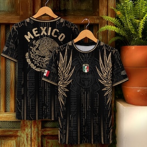 Mexican Aztec Soccer Jersey for Men, Mexico Football Jersey, Great Soccer Gift for Fans and Players, Game Day Outfit Idea image 10