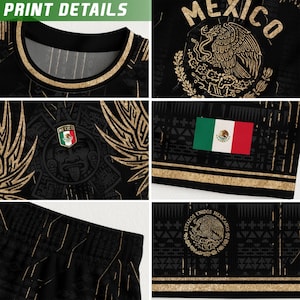 Mexican Aztec Soccer Jersey for Men, Mexico Football Jersey, Great Soccer Gift for Fans and Players, Game Day Outfit Idea image 4