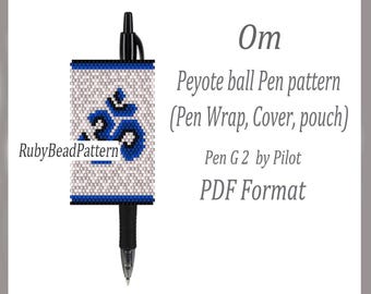 Omslagkralen Pilot G2, omslagpen met omslagpatroon, omslagpatroon, omkralenpatroon, peyotepatroon om kralen, omrijgpatroon PDF-bestand Kralenpeyote