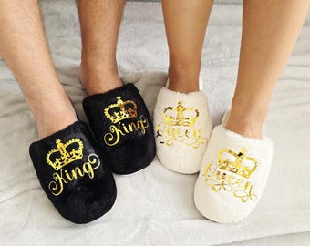 Matching Couple Slippers, Wifey Husband slippers