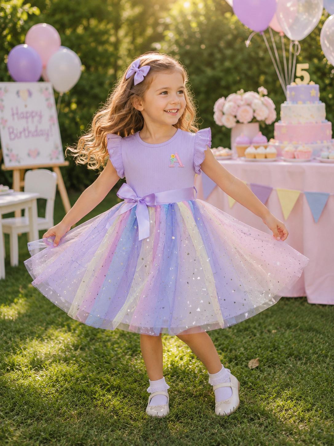 happy birthday tutu dress party wear princess 1st birthday dress for baby girl
