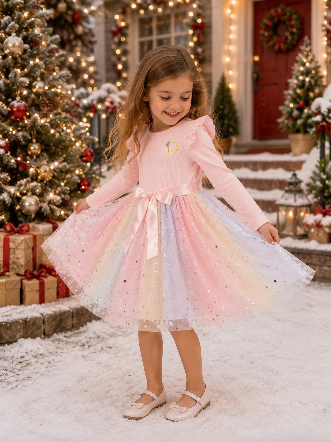 Pink Christmas Dress Toddler