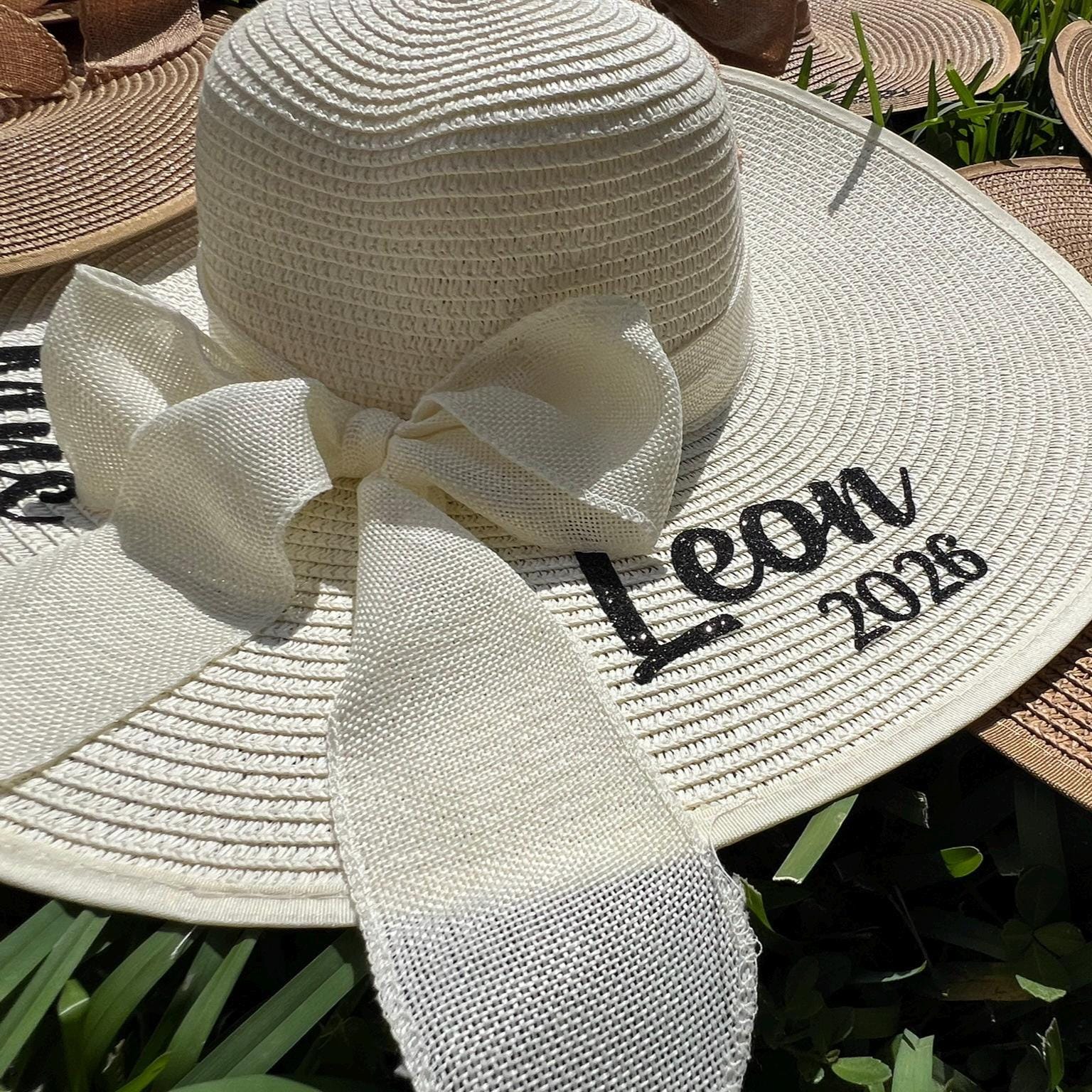 Wide Brim Straw Floppy Sun Hat for Women Bridal Wedding Beach Summer Wedding Straw Hat With Wide Brim - Shop on Pinterest main image 2