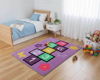 Hinkelspelskleed, educatief nummerspeelkleed, tapijt voor baby's, peuterspeelkleed, kleurrijk