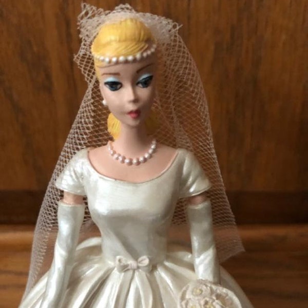 Vintage Danbury Mint 1963 Classic Barbie Bride's Dream Porcelain Figurine Collection for Mattel 1993