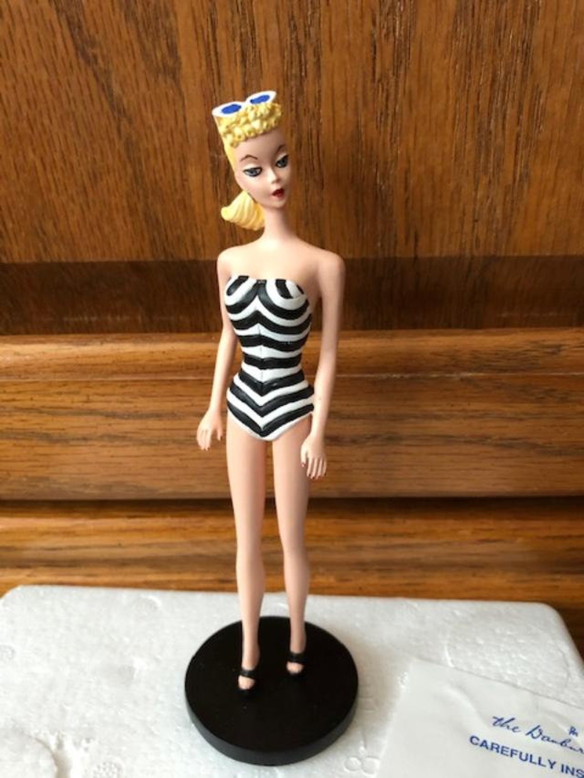 Vintage Danbury Mint 1959 Classic Barbie Black White Swimsuit - Etsy Australia