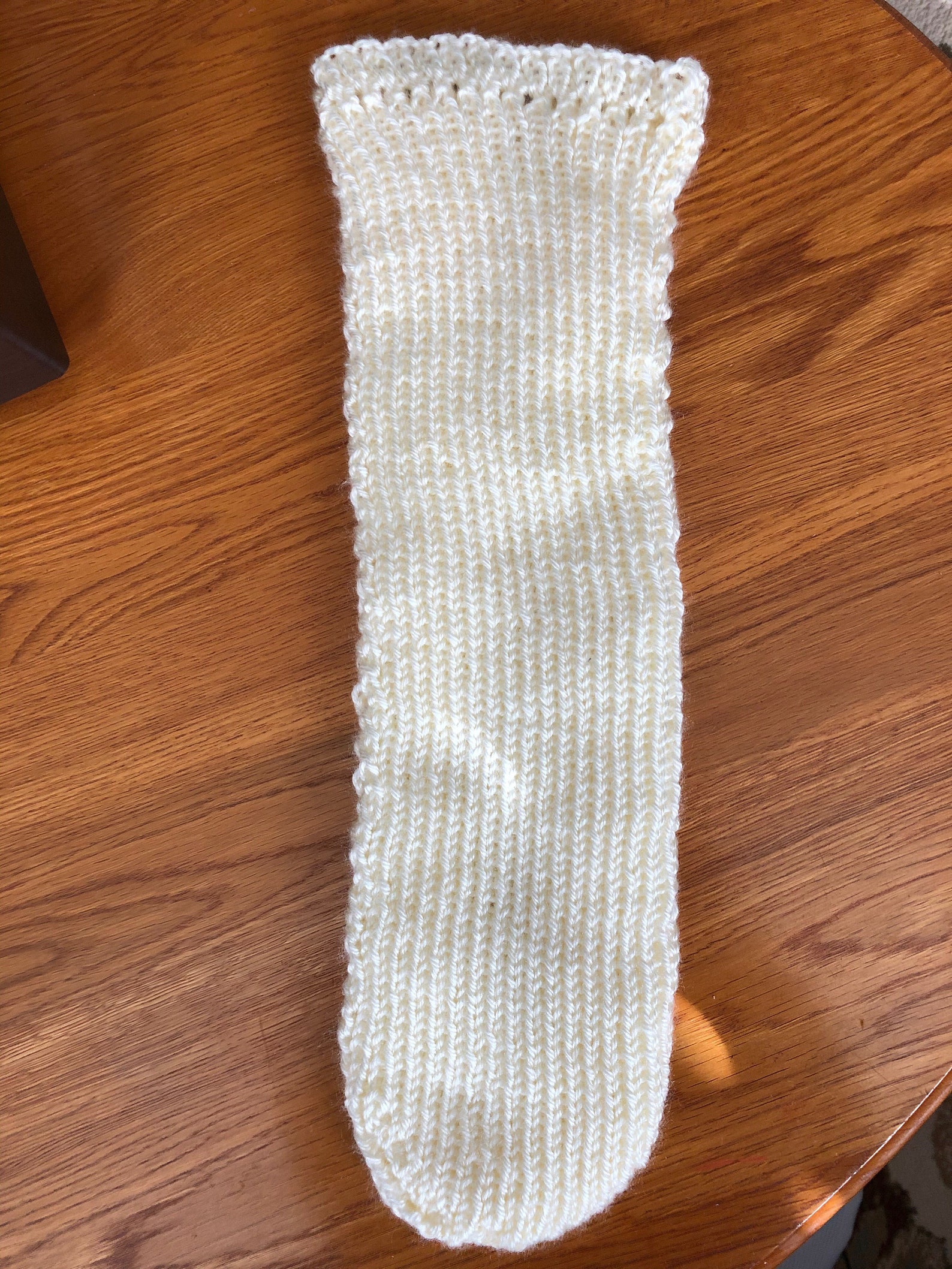 Lace Pattern Off White Ecru Hand Knit Below Knee Amputee Leg | Etsy
