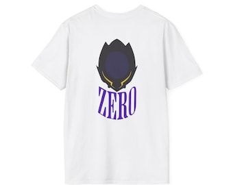 Code Geass-shirt Zero Mask - VS en Australië - uniseks T-shirt - 100% katoen - print op voor- en achterkant - Anime streetwear - Code Geass anime merchandise
