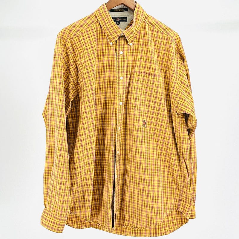 Yellow Buttondown Shirt - Etsy