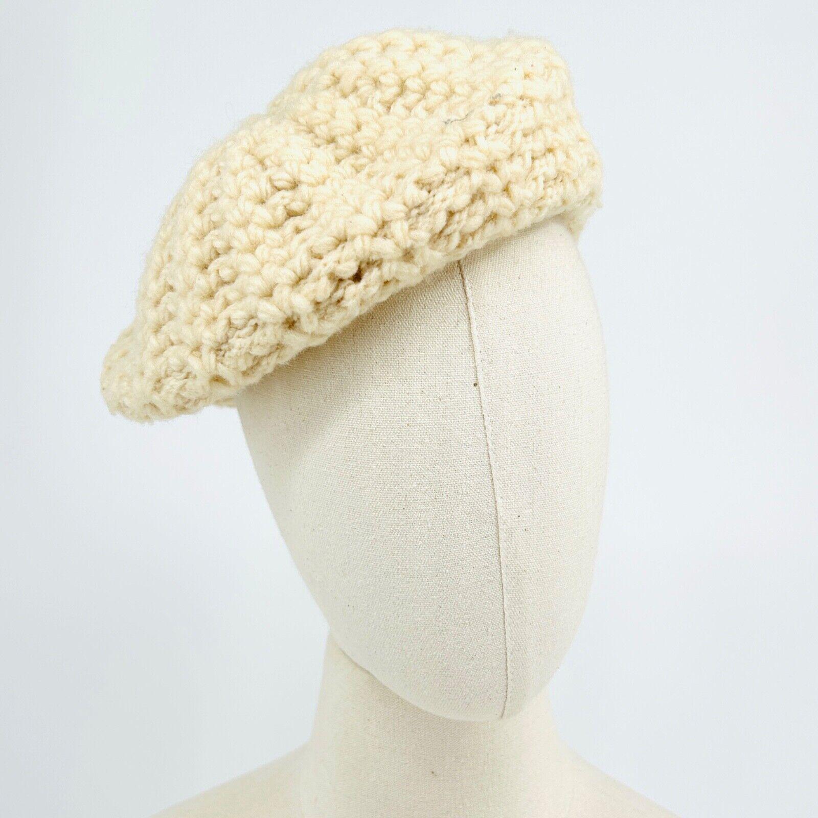 Vintage Cream Beret - Etsy display picture 2