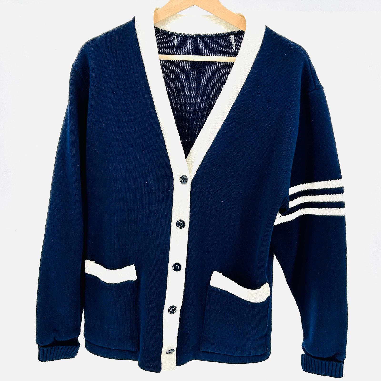 Vintage Varsity Sweater Cardigan UK