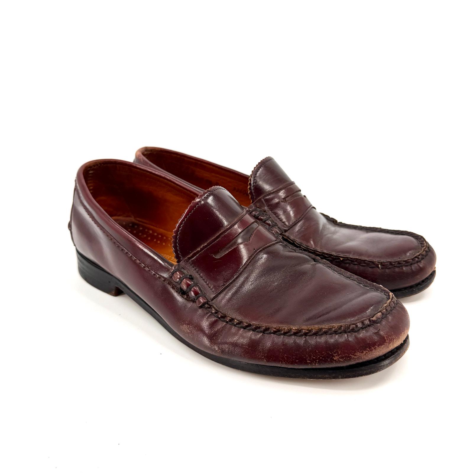 Netteleton Century II Mens Loafers Lizard Leather Shoes Black Size 8.5D U.S.A. 1960s Preppy Shoes - Etsy main image 3