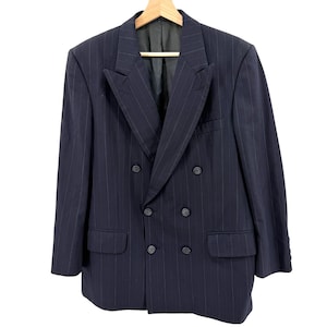 Navy Burberry Blazer - Etsy