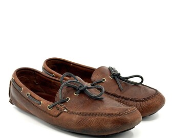 Polo Ralph Lauren Leather Penny Loafers With Fringes Vintage  display picture 1