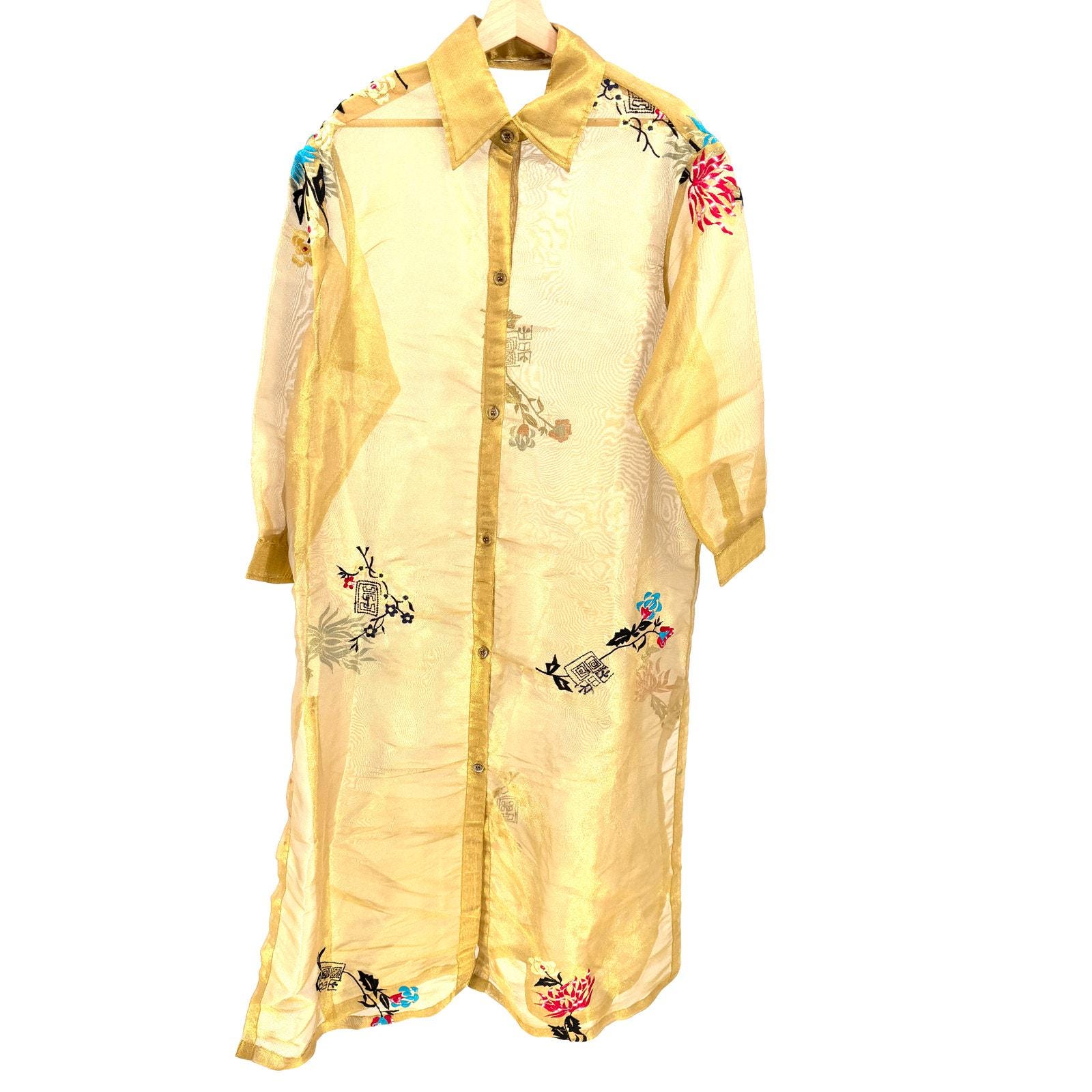 Sheer Shirt Dress - Etsy
