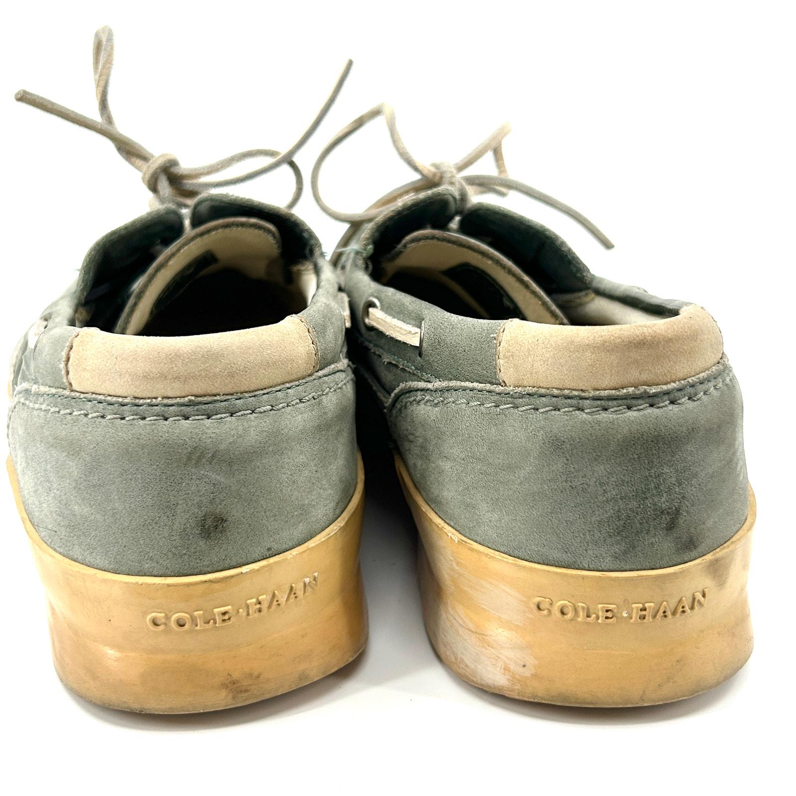 Cole Haan green leather boat shoes Cole Haan Men main image 3