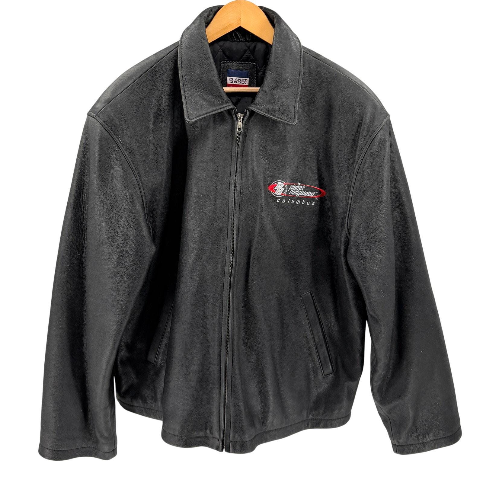 Planet Hollywood Leather Jacket - Etsy