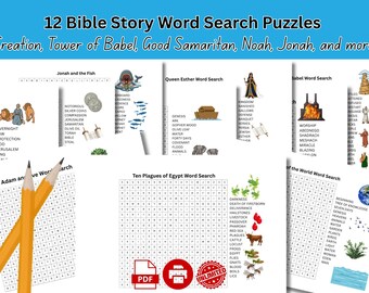 12 storie bibliche da risolvere con la parola "cruciverba"