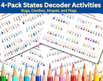 4-Pack States Decoder Activity Sheets