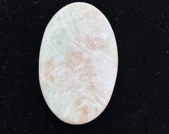 Grote gepolijste roos calciet palmsteen | Roze manganocalciet ovaal Worry Stone Hartchakra Roos calciet cabochon | Gladde roze calciet