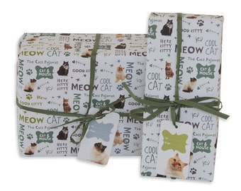 Cat photo wrapping paper. 1 sheet