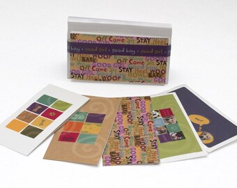 1 set of 6 assorted 4x2 greeting cards
