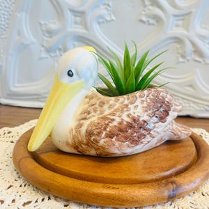 ブラウンペリカン 置物 アメリカ製　ユナイテッドデザイン社MADE IN USA Vintage Pelican Planter - Etsy