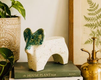Abstract Studio Pottery Animal Figurine | Brutalist Ceramic Sculpture