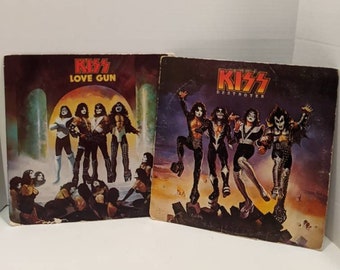 Vintage kiss Albums, Destroyer, Love Gun