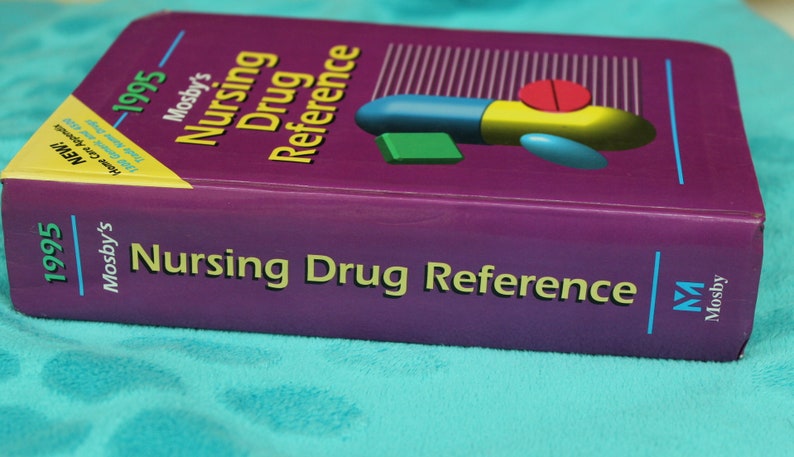 1995 Mosby�s Nursing Drug Reference Book Reference Book Etsy