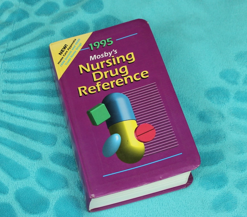 1995 Mosby�s Nursing Drug Reference Book Reference Book Etsy