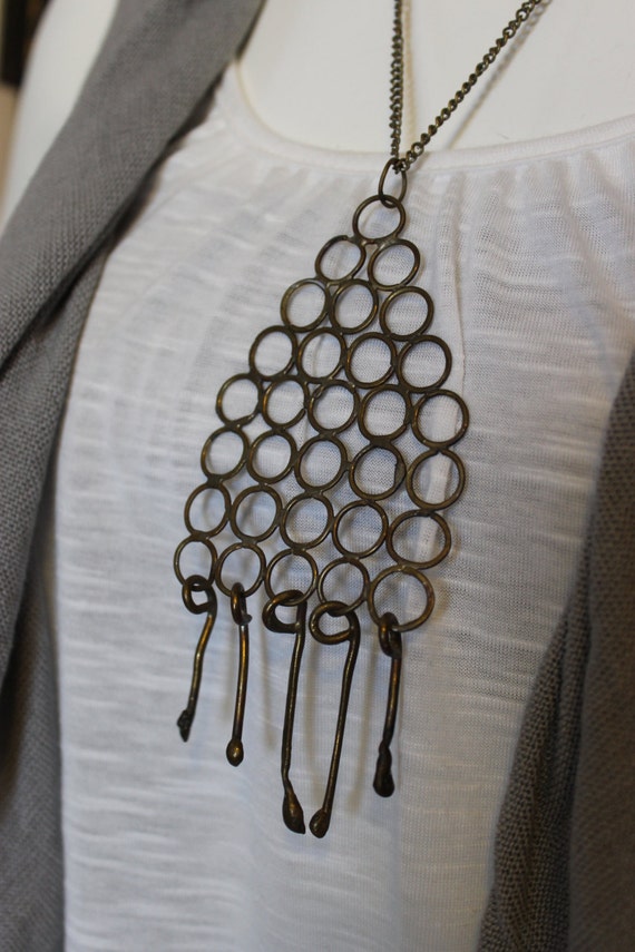 Vintage Brass Necklace - image 5