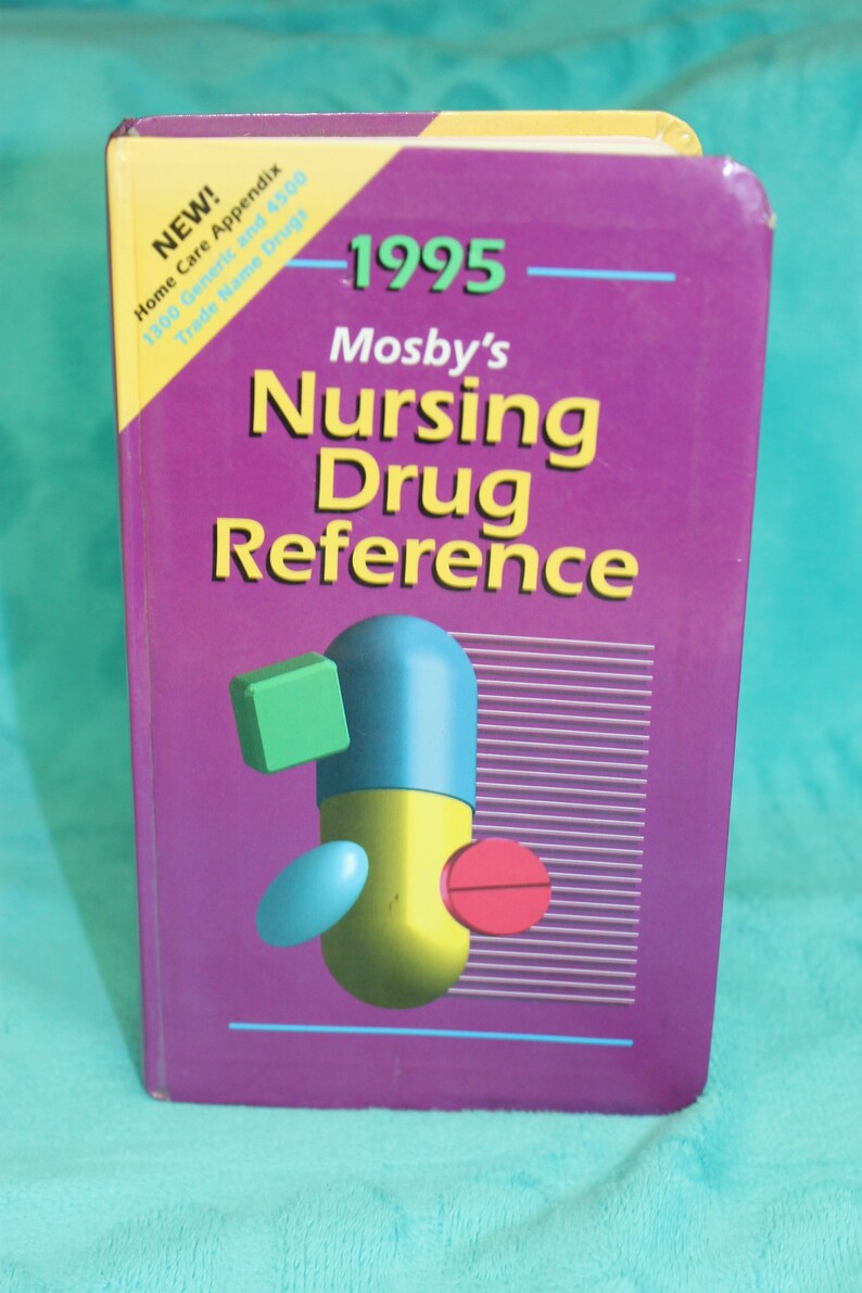 1995 Mosby�s Nursing Drug Reference Book Reference Book Etsy