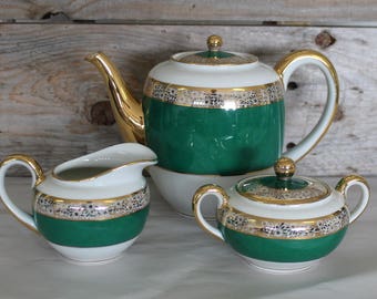 Vintage Tea Set Bavaria Germany Coffee Set Teapot USA